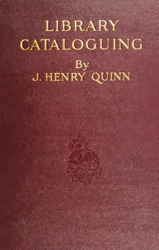 Library Cataloguing John Henry Quinn