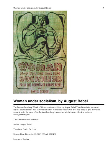 Woman Under Socialism August Bebel