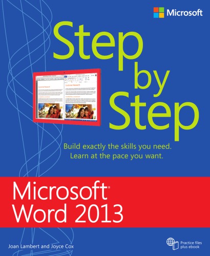 Step By Step Microsoft Word 2013 Joan Lambert And Joyce Cox