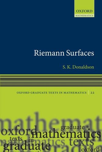 Riemann Surfaces 1st Edition Simon Donaldson