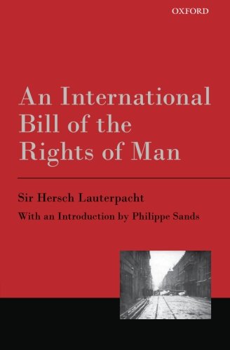 An International Bill Of The Rights Of Man Updated Hersch Lauterpacht