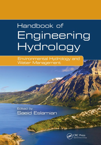 Handbook Of Engineering Hydrology 3 Environmental Hydrology And Water Management Saeid Eslamian