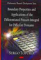 Boundary Properties And Applications Of The Differentiated Poisson Integral For Different Domains Sergo Topuria