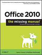 Office 2010 The Missing Manual 1st Ed Nancy Conner Matthew Macdonald