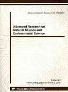 Advanced Research On Material Science Environmental Science And Computer Science Selected Peer Reviewed Papers From The 2012 2nd International Conference On Material Science Environmental Science And Computer Science Msescs2012 August 2526 2012 Helen Zhang David Jin X J Zhao