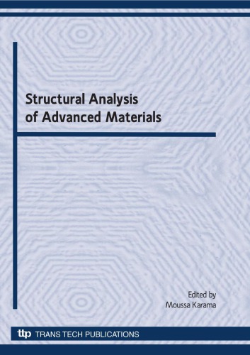 Structural Analysis Of Advanced Materials Edited By Moussa Karama