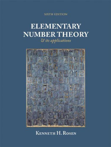 Elementary Number Theory Its Applications 6th Kenneth H Rosen