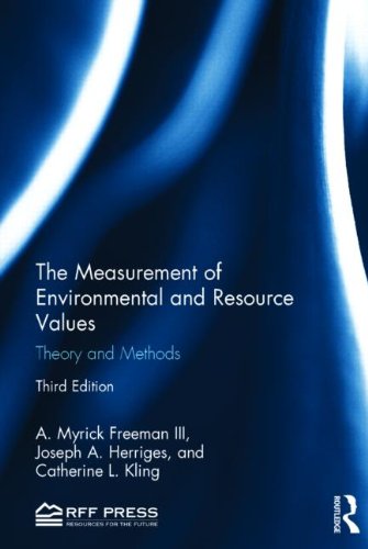 The Measurement Of Environmental And Resource Values Theory And Methods 3rd Edition A Myrick Freeman Iii