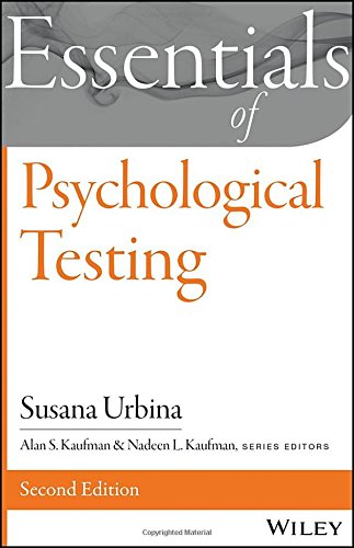 Essentials Of Psychological Testing 2nd Edition Susana Urbina