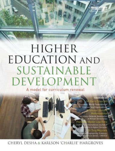 Higher Education And Sustainable Development A Model For Curriculum Renewal Cheryl Desha