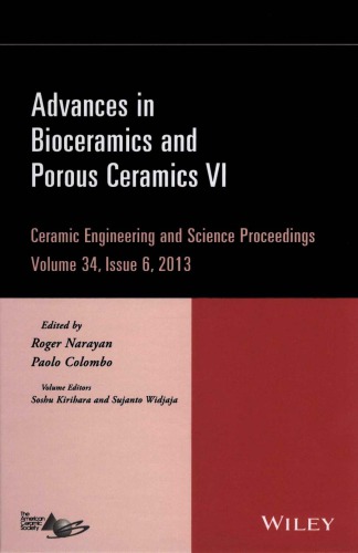 Advances In Bioceramics And Porous Ceramics Vi Greg Geiger
