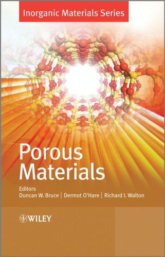 Porous Materials Duncan W Bruce Dermot Ohare Richard I Walton Wiley Interscience Online Service