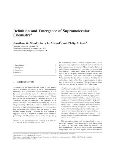 Supramolecular Chemistry Concepts And Perspectives Jeanmarie Lehn