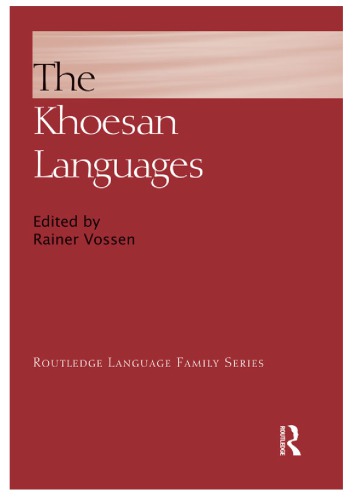 Khoesan Languages Vossen Rainer Ed