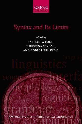 Syntax And Its Limits Raffaella R Folli Christina C Sevdali