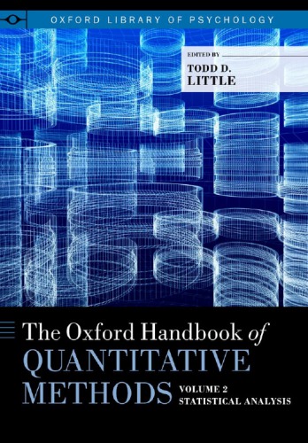 The Oxford Handbook Of Quantitative Methods Vol2 Statistical Analysis 1st Todd Little