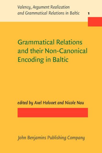 Grammatical Relations And Their Noncanonical Encoding In Baltic Axel Holvoet