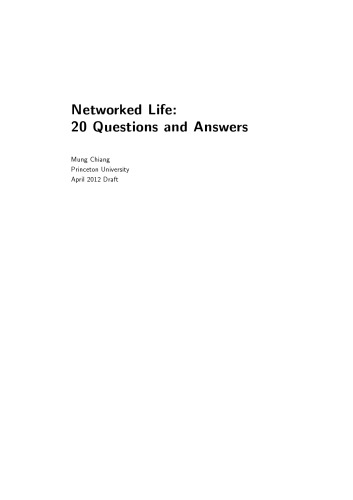 Networked Life 20 Questions And Answers Networked Life