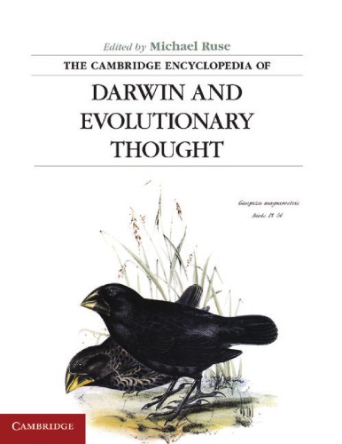 The Cambridge Encyclopedia Of Darwin And Evolutionary Thought 1st Michael Ruse Ed