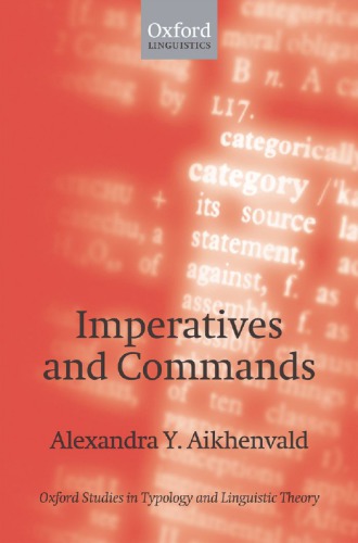 Imperatives And Commands 1st Alexandra Y Aikhenvald