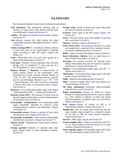 Methods Of Analysis Of The American Society Of Brewing Chemists 14th Edition American Society Of Brewing Chemists Aacc International
