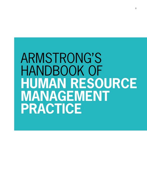 Armstrongs Handbook Of Human Resource Management Practice 13th Edition 13th Michael Armstrong Stephen Taylor