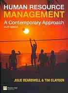 Human Resource Management A Contemporary Approach 6th Ed Julie Beardwell Tim Claydon