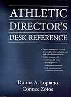 Athletic Directors Desk Reference Donna A Lopiano