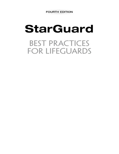 Starguard Best Practices For Lifeguards 4th Ed Jill E White