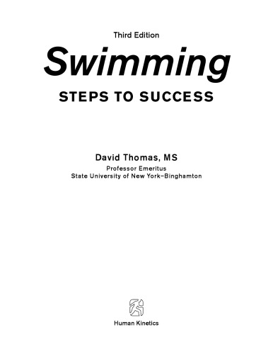 Swimming 3rd Edition David G Thomas