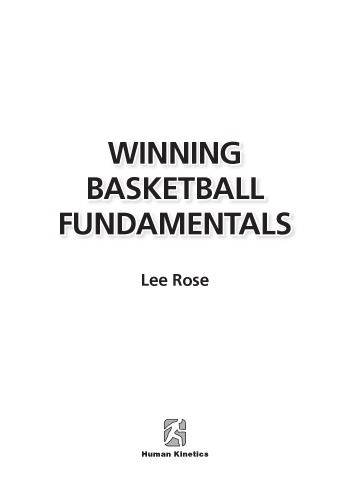 Winning Basketball Fundamentals Lee H Rose