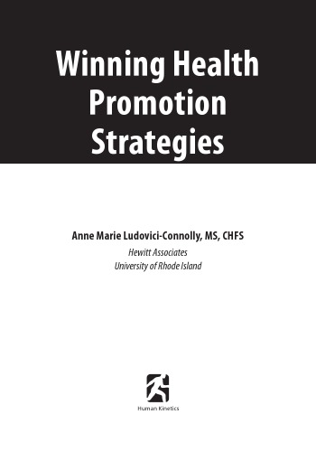 Winning Health Promotion Strategies Anne Marie Ludoviciconnolly