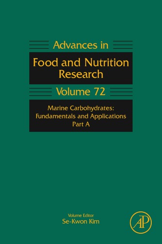Advances In Food And Nutrition Research Marine Carbohydrates Sekwon Kim