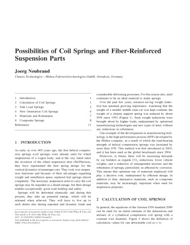 Encyclopedia Of Automotive Engineering David A Crolla