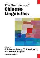 The Handbook Of Chinese Linguistics Chengteh James Huang Yenhui Audrey Li Andrew Simpson