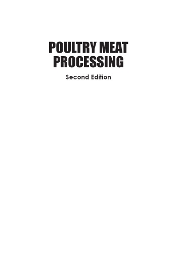 Poultry Meat Processing Second Edition 2nd Edition Owens Casey M