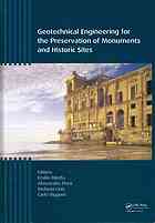 Geotechnical Engineering For The Preservation Of Monuments And Historic Sites Bilotta