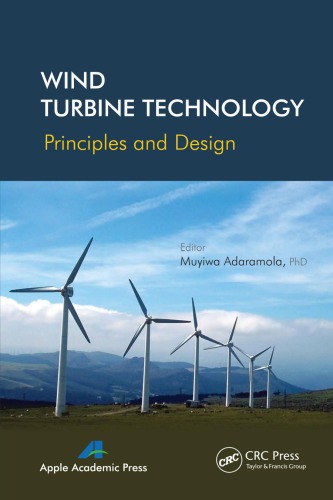 Wind Turbine Technology Principles And Design Muyiwa Adaramola