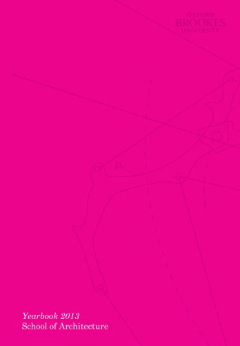 School Of Architecture Yearbook 2013