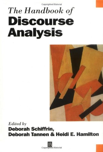 The Handbook Of Discourse Analysis 1st Edition Deborah Schiffrin