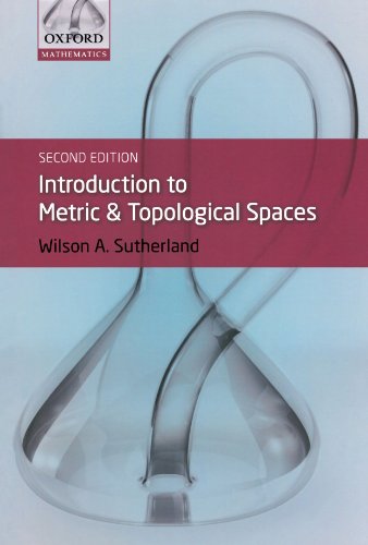 Introduction To Metric And Topological Spaces 2nd Edition Wilson A Sutherland