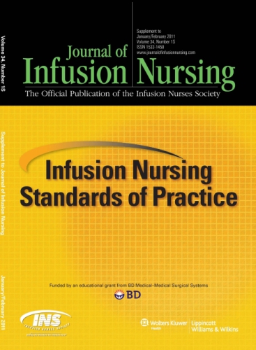 Infusion Nursing Standards Of Practice Developed By Infusion Nurses Society
