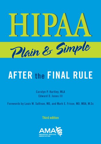 Hipaa Plain And Simple 3rd Edition Carolyn P Hartley
