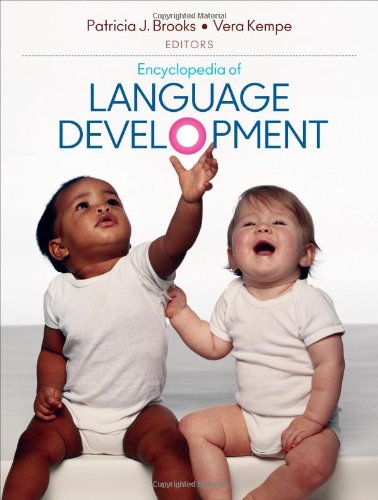 Encyclopedia Of Language Development 1st Edition Patricia J Brooks