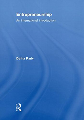 Entrepreneurship An International Introduction 1st Edition Dafna Kariv