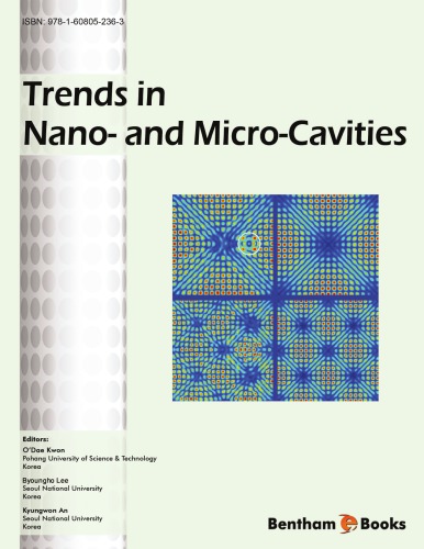 Trends In Nano And Microcavities Edited By Odae Kwon Byoungho Lee