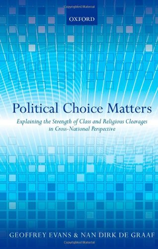 Political Choice Matters Explaining The Strength Of Class And Religious Cleavages In Crossnational Perspective Geoffrey Evans