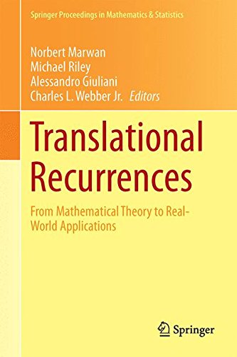 Translational Recurrences From Mathematical Theory To Realworld Applications 2014th Edition Norbert Marwan