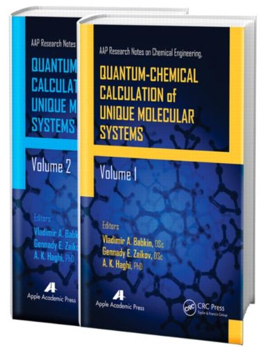 Quantumchemical Calculation Of Unique Molecular Systems Twovolume Set Vladimir A Babkin