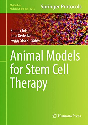 Animal Models For Stem Cell Therapy 1st Edition Bruno Christ